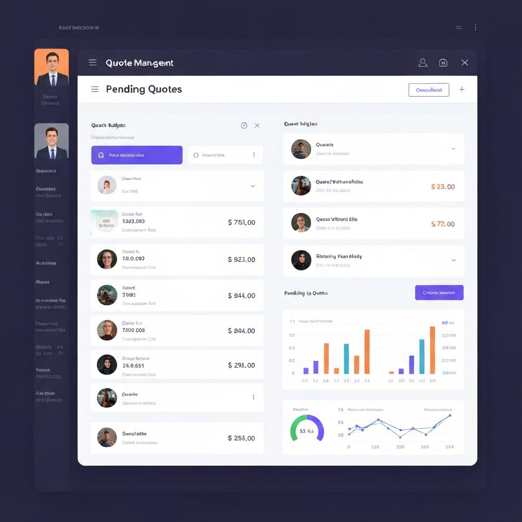 Interface de gestion de devis